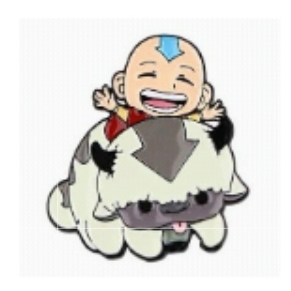 Avatar Aang and Oppa Enamel pin